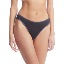 MoveCalm Natural Rise Thong | Black/Granite