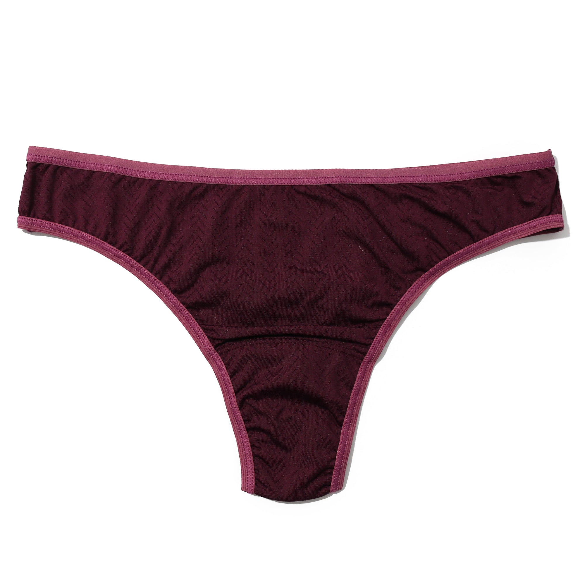 MoveCalm Natural Rise Thong | Dreid Cherry/Damson Plum