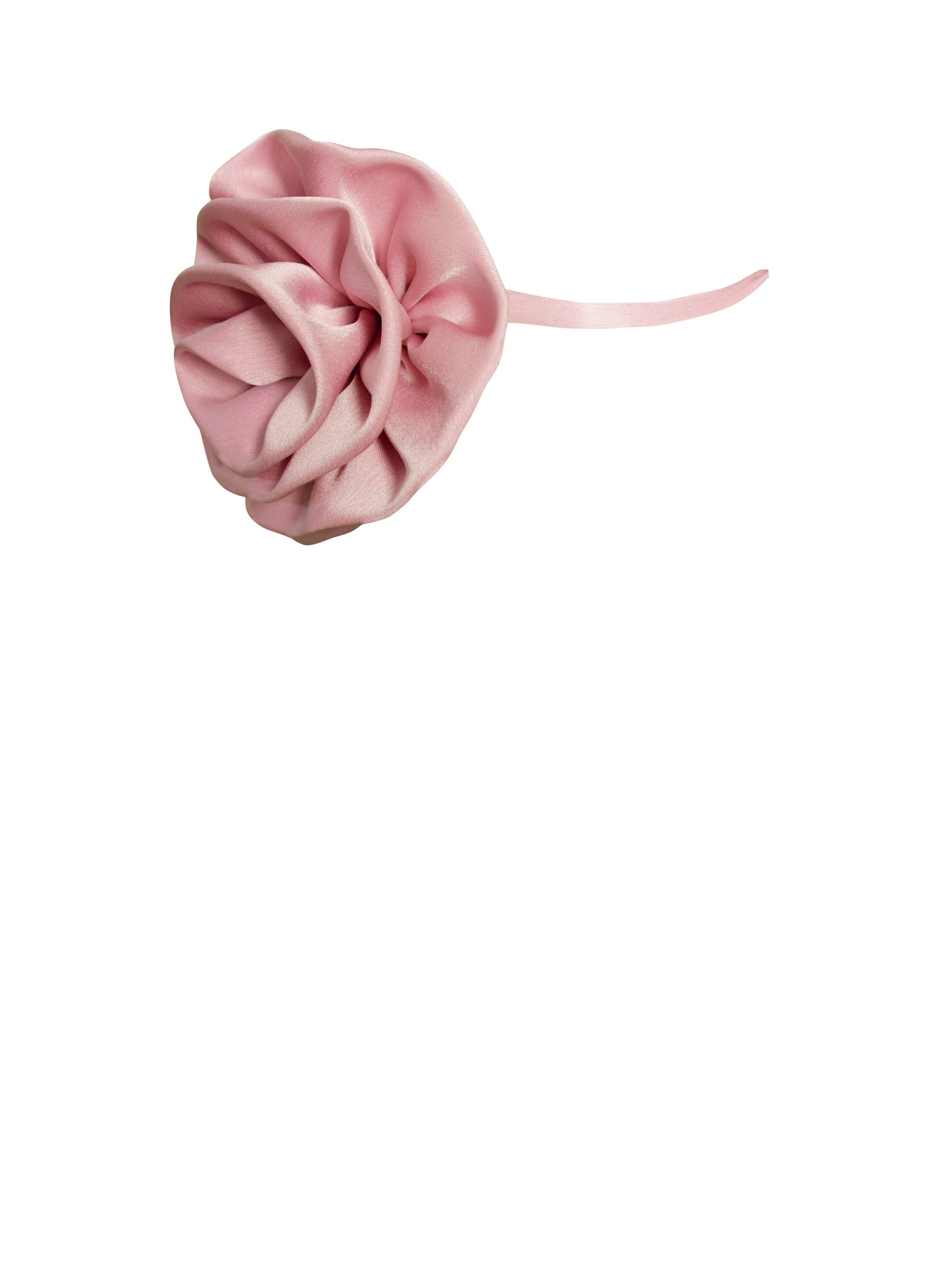 Vida Salmon Satin Rose Flower Choker | Pink