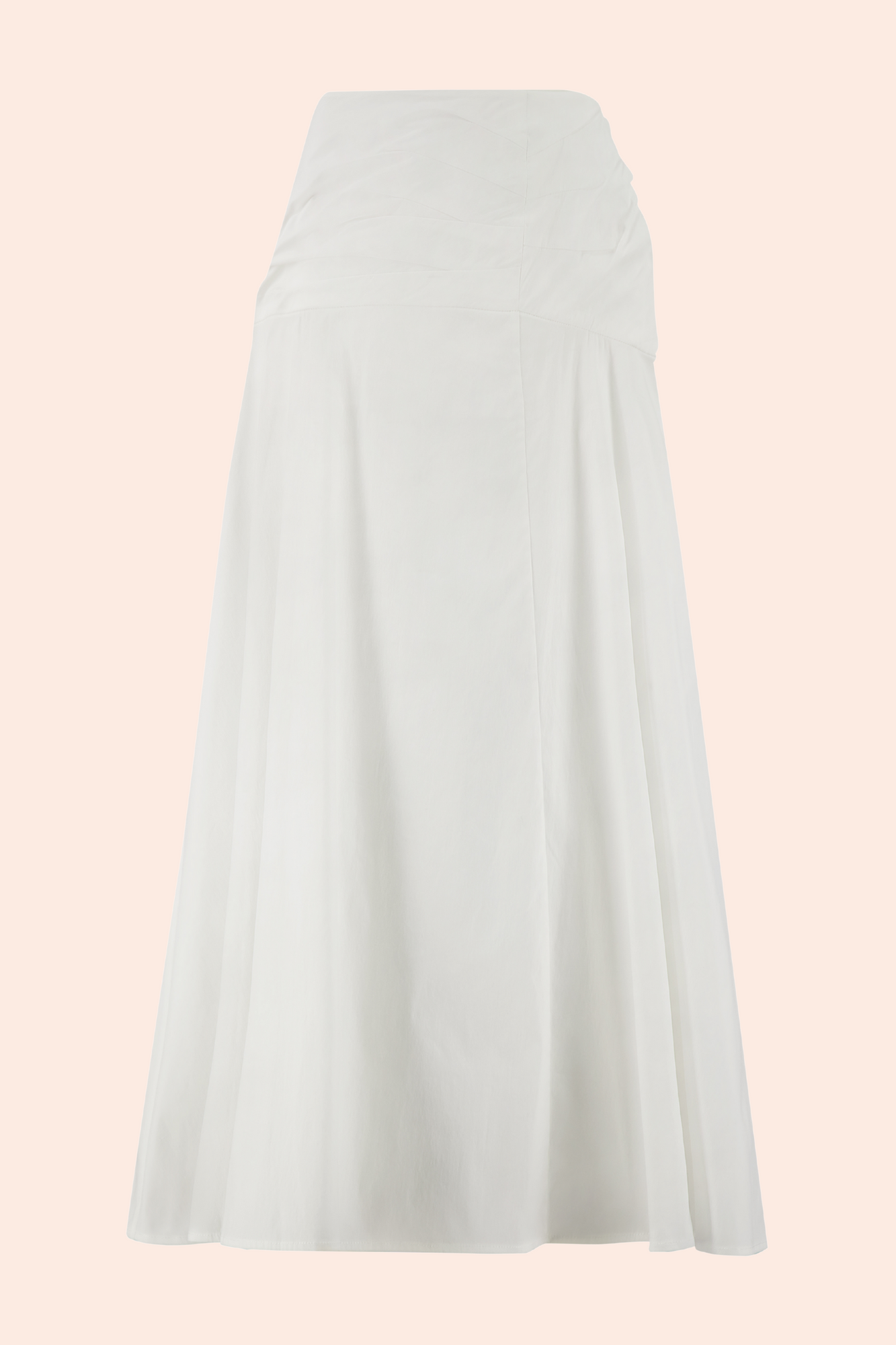 Cotton Poplin Skirt | White