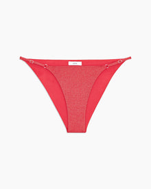 Womens | Hannah Shimmer Bikini Bottom | Raspberry