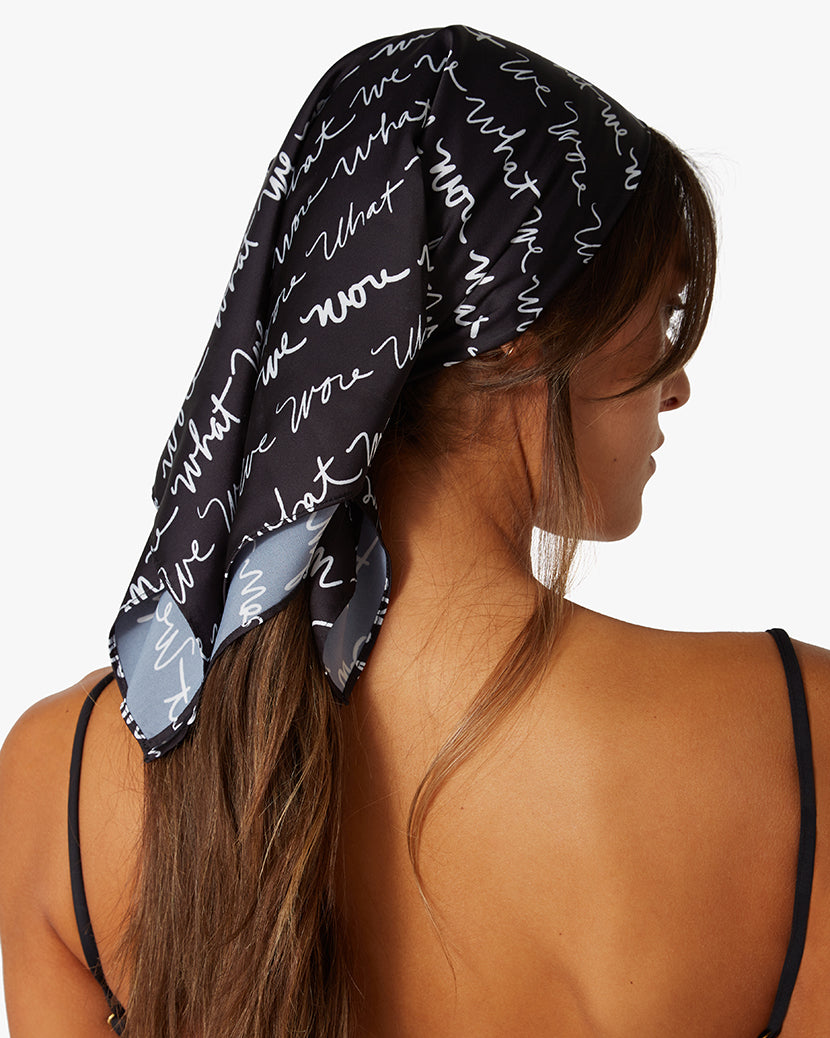 Bandana | Black Logo Scribble