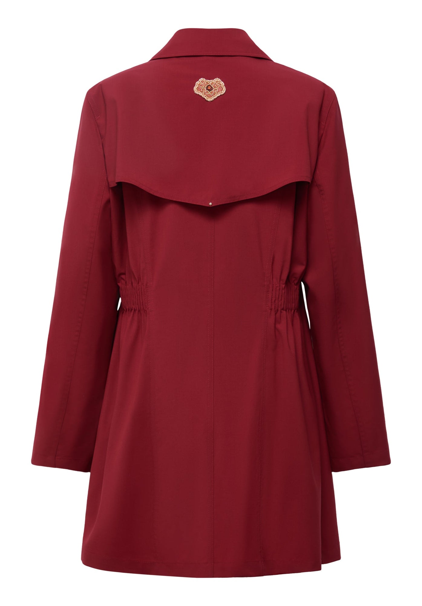 Wool Trench Coat | Red