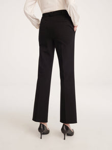 Bootcut Wool Pants | Black