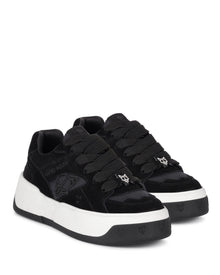 Womens | Crash Cow Suede Sneaker | Black