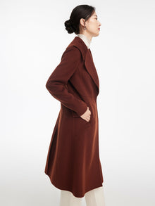 Cashmere coat | Brown