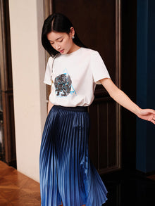 Silver Lion T-Shirt | White