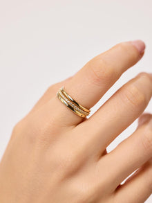 14K Gold Plated Cubic Zirconia Statement Paired Sets Rings For Women Ana Luisa Camden