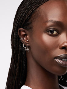 Rhodium Plated Hearts Love Silver Earring Charms For Women Ana Luisa Heart Charms Silver