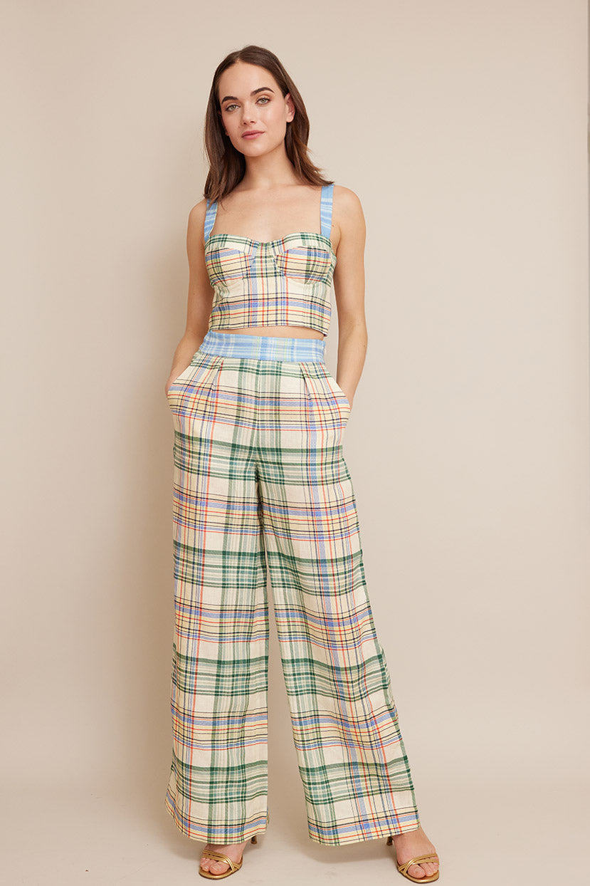 Josephine Pant | Vernal Plaid