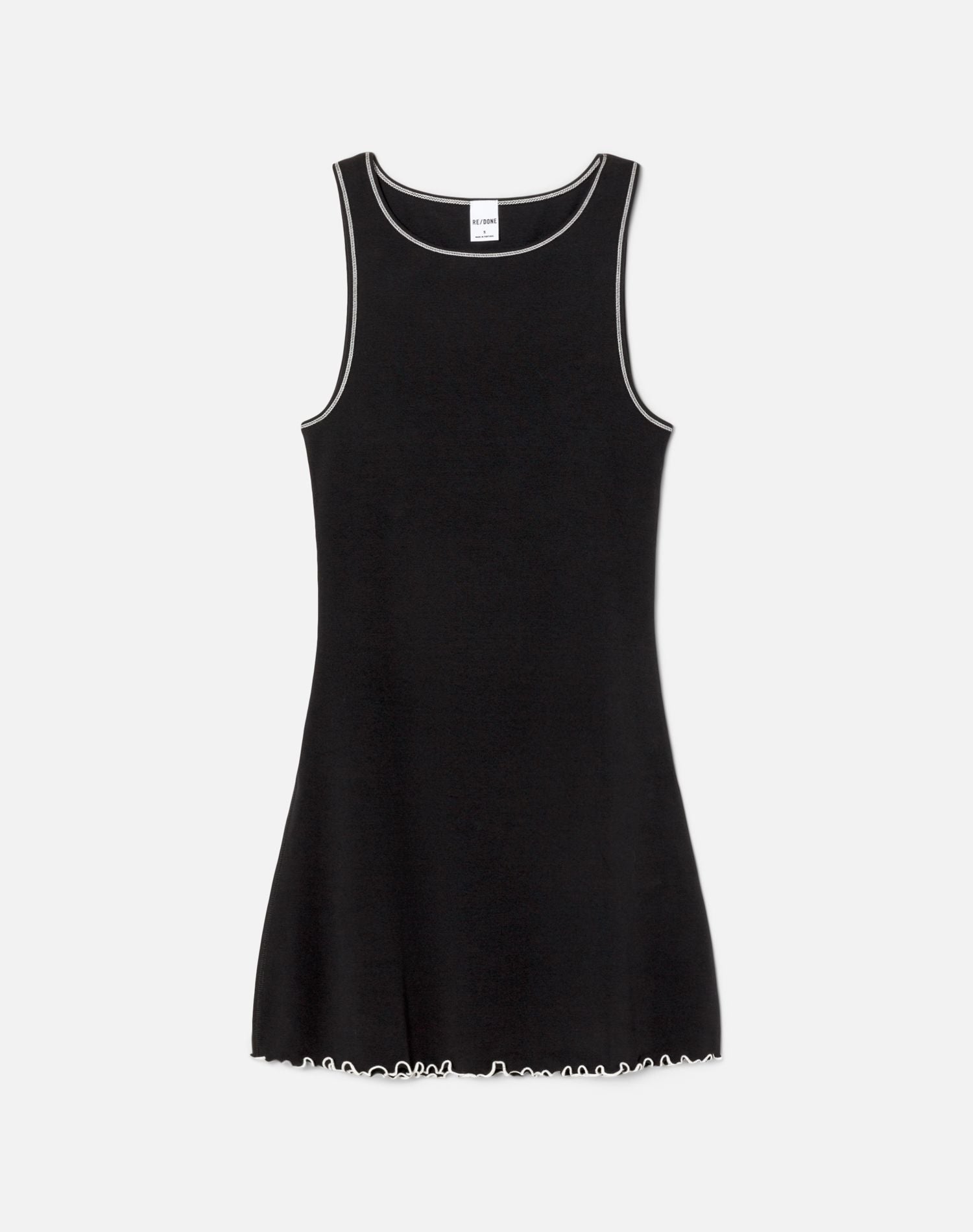 Sporty Contrast Dress | Black With White