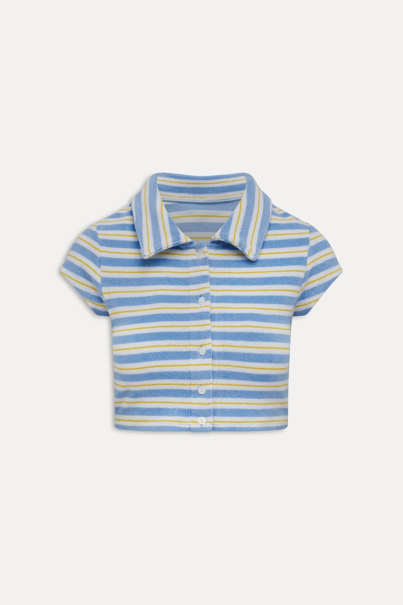Laurel Striped Terry Cloth Shirt Ashbury Stripe
