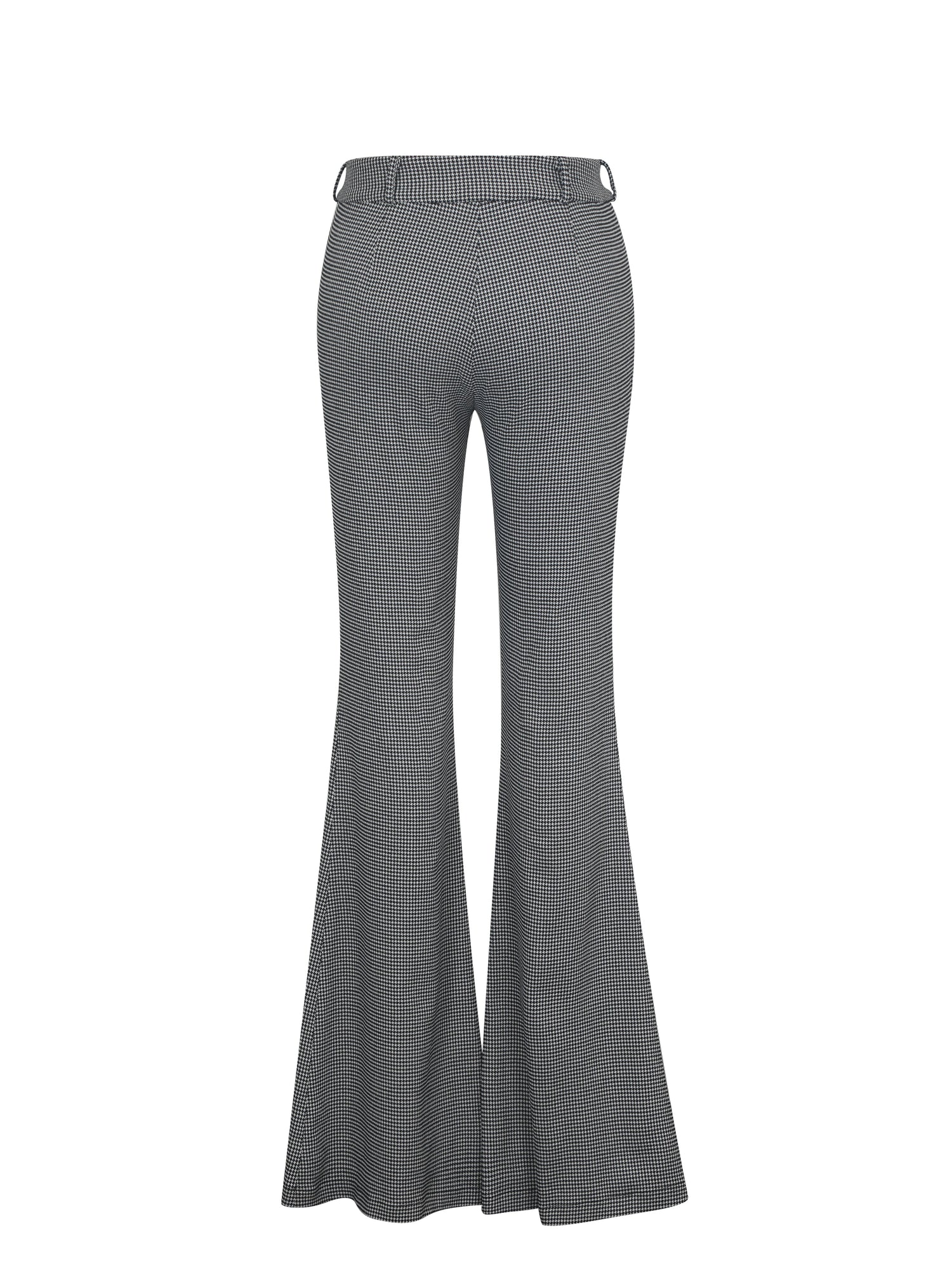 Ulli Flared Pants | Micro-Houndstooth