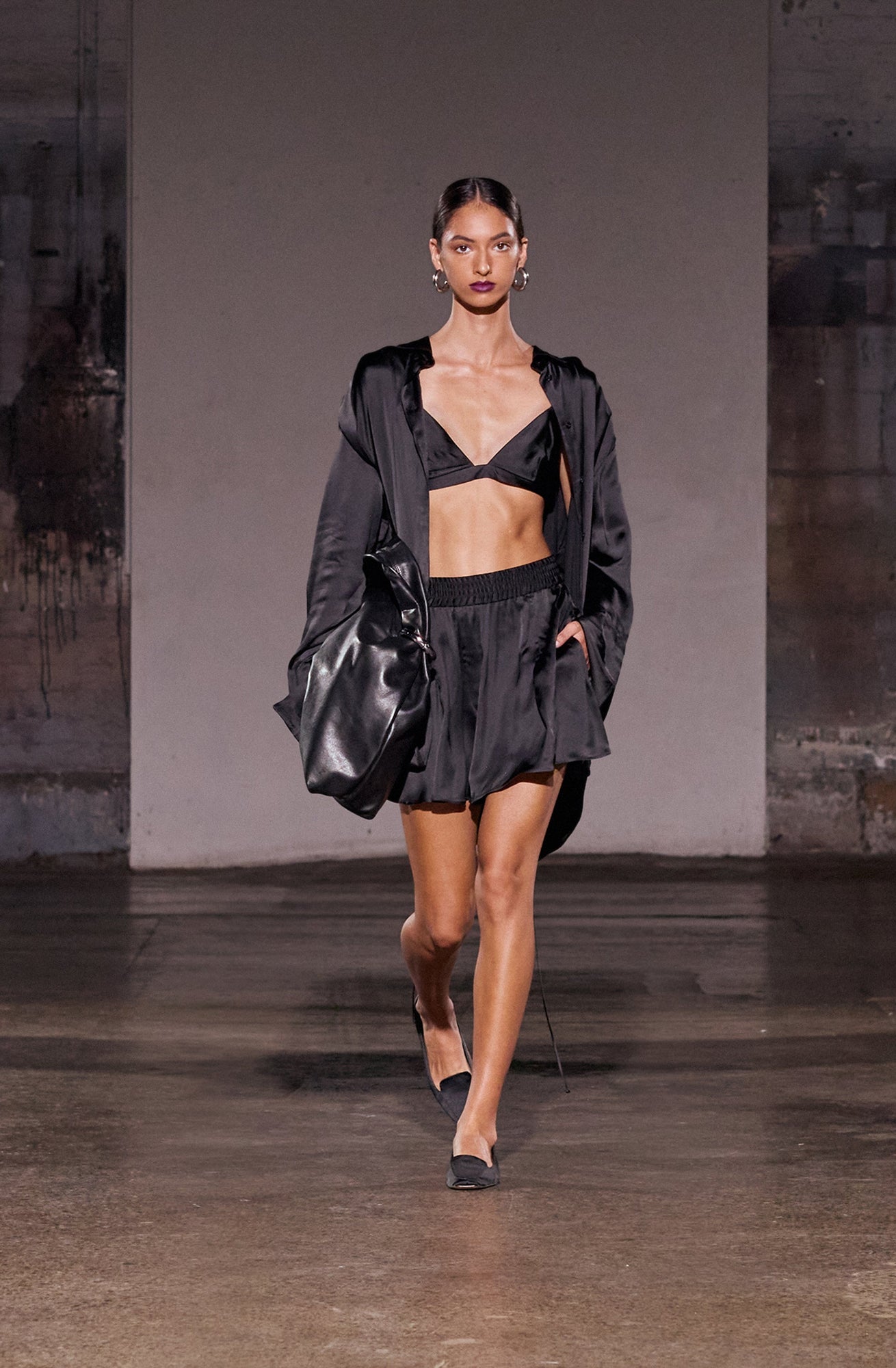 Magma Draped Back Shirt | Lobster Silk