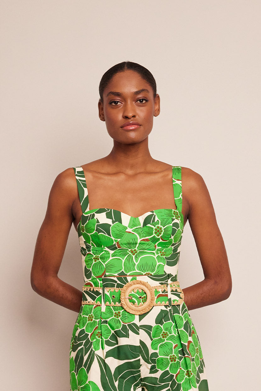 Claudine Top | Palm Beach Green