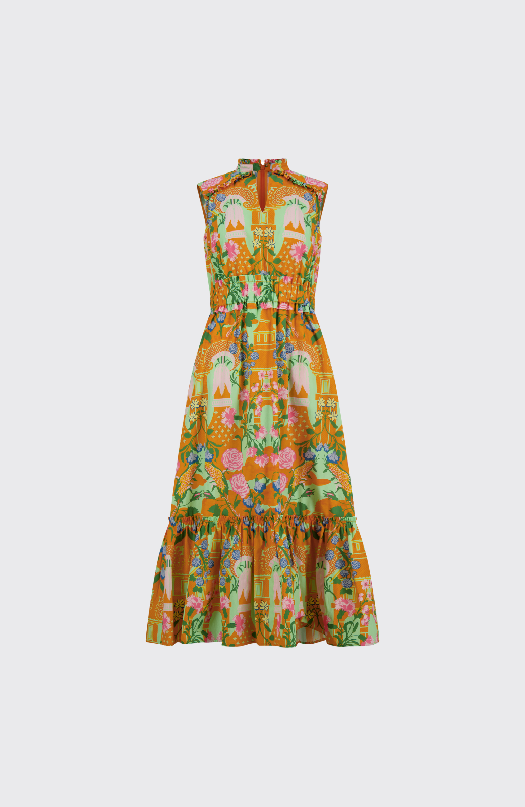 Rose Garden Cotton Smocked Dress | Marigold Multi