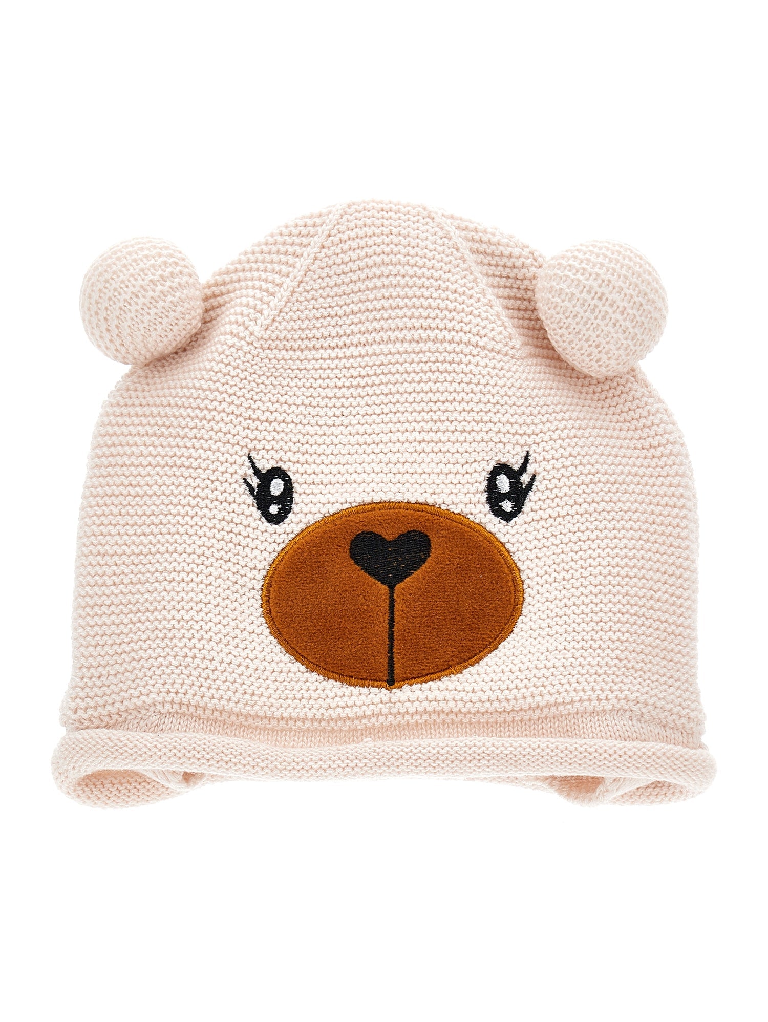 Girls | Teddy Bear Hat With Ears | Light Pink