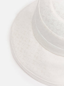 Silk Flower Sun Hat | White