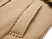Wool Trench Down Coat | Khaki