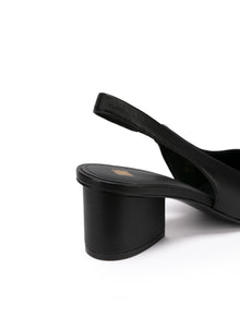 Chinese Elegant Waterdrop Heel Hollow Single Shoes | Black