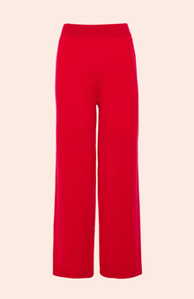 Cropped Knit Pant | Raspberry