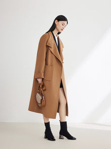 Wool Cashmere Coat | Camel