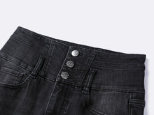 Springy Cropped Jeans | Grey