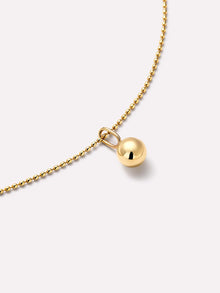 Mini Sphere Charm Pendant | 10K Solid Gold