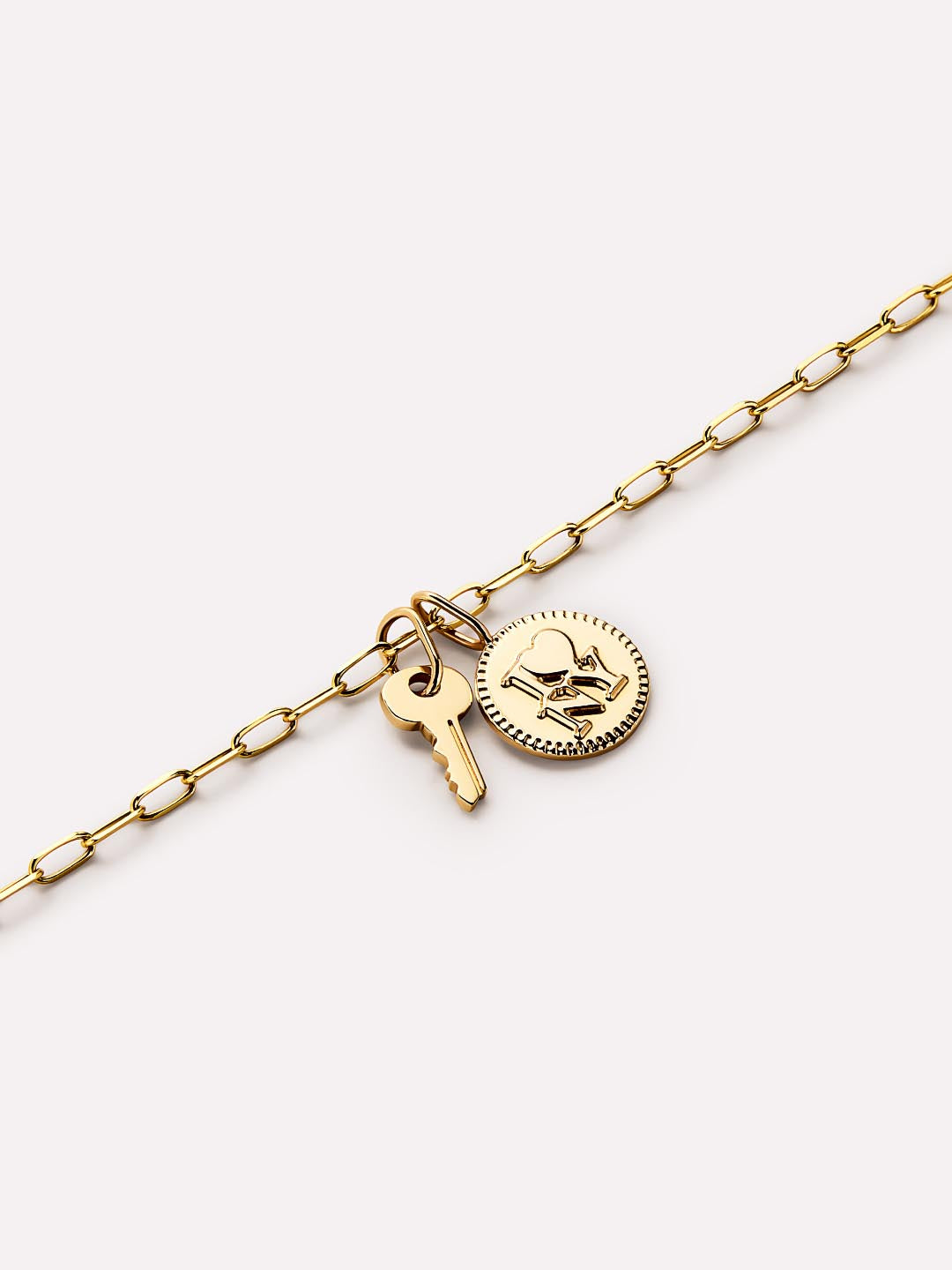 Mini Key Charm Pendant | 10K Solid Gold