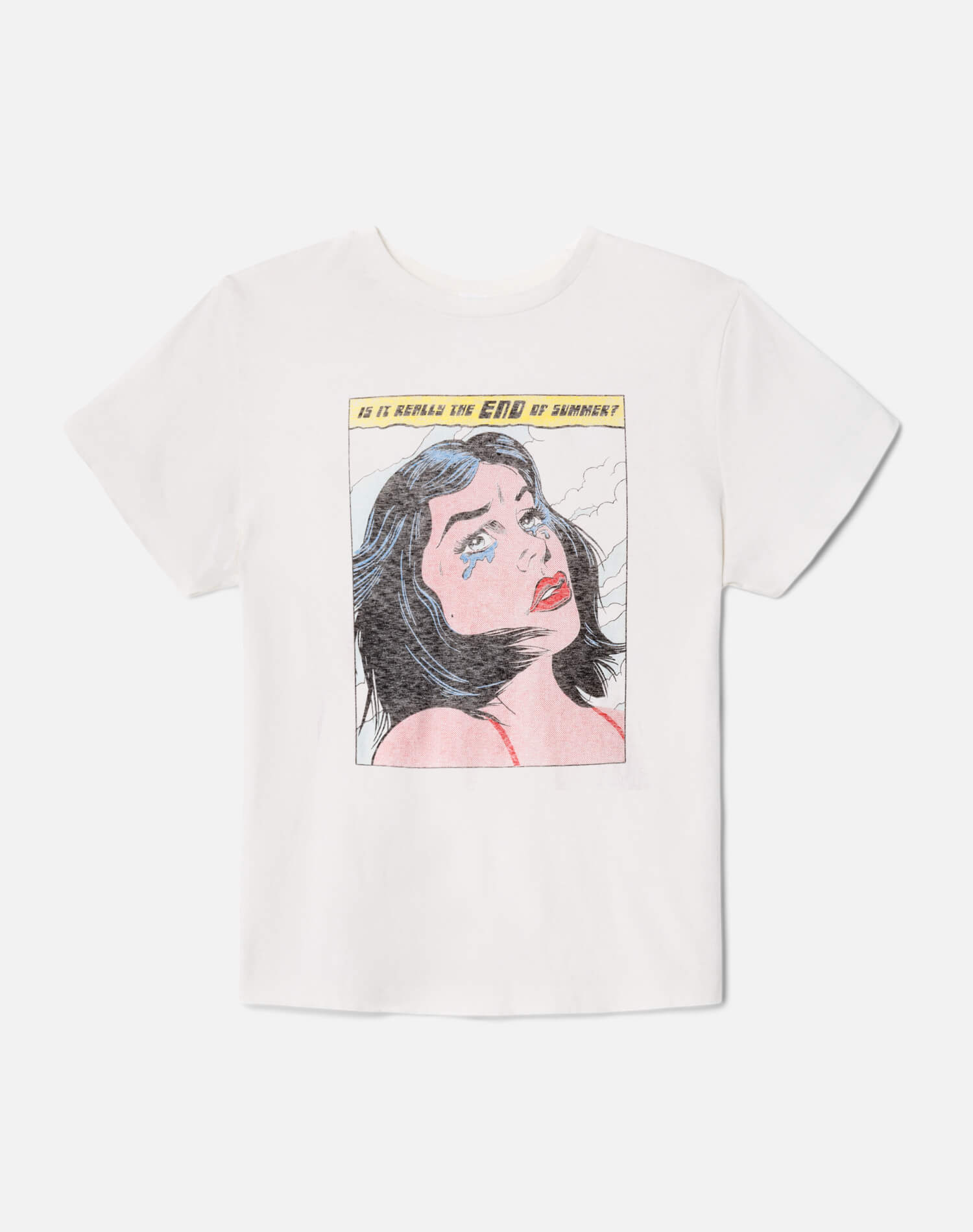 Womens | 70s Loose "Summer" Tee | Vintage White