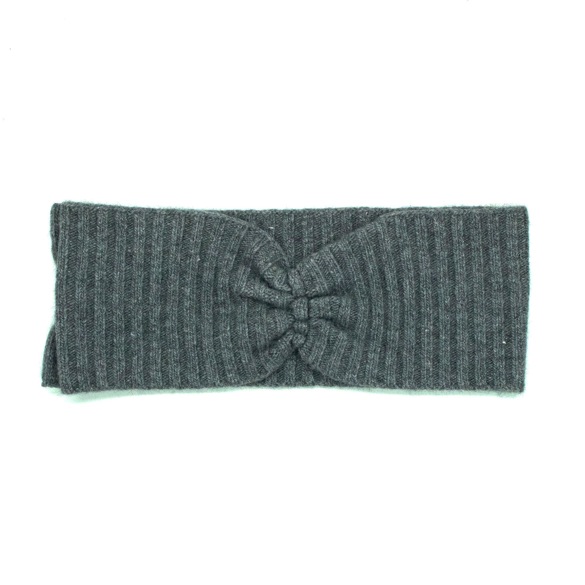 Womens | Headband with Bow | Medium Grey