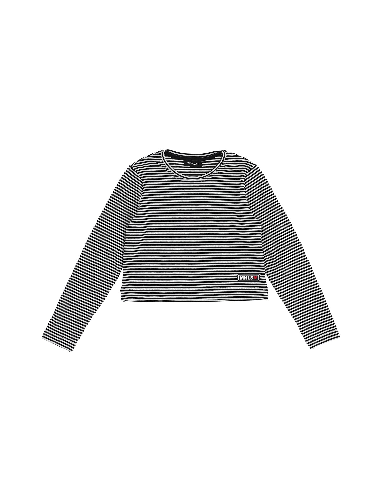 Girls | Striped Jersey Mini Pullover | Cream/Black