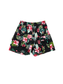 Girls | Jungle Print Cady Shorts | Black