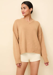 The Reva Cashmere Sweater - Solid & Striped
