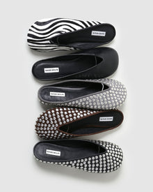 Womens | Pippa Leather Flat | Black