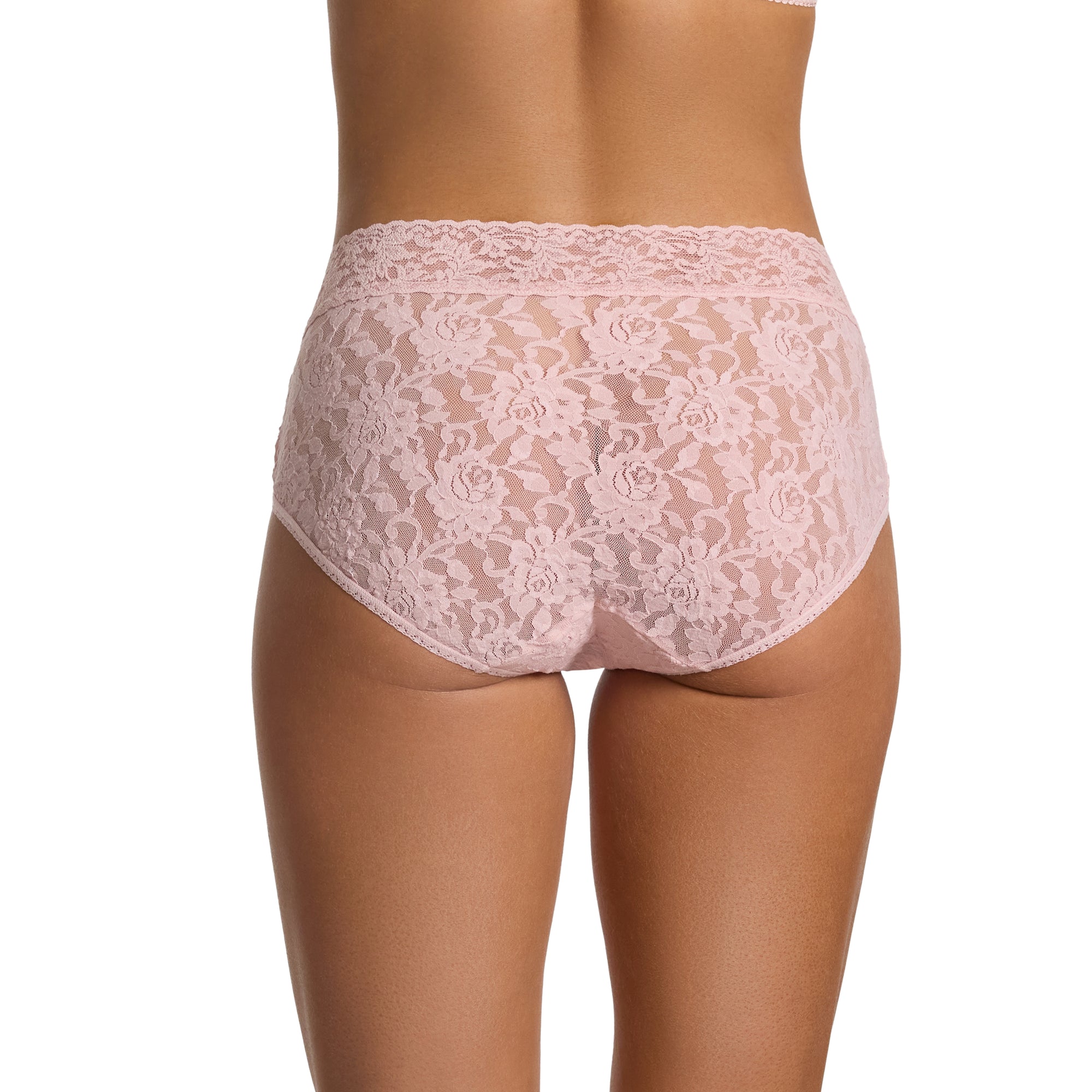 Signature Lace French Brief | Blushing Rose