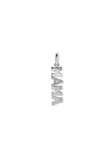 Love Letter MAMA Charm | Sapphire | 925 Rhodium Plated Sterling Silver