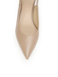 Pointed-Toe Heel | Camel