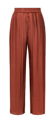 pleated wide-leg trousers | Terracota