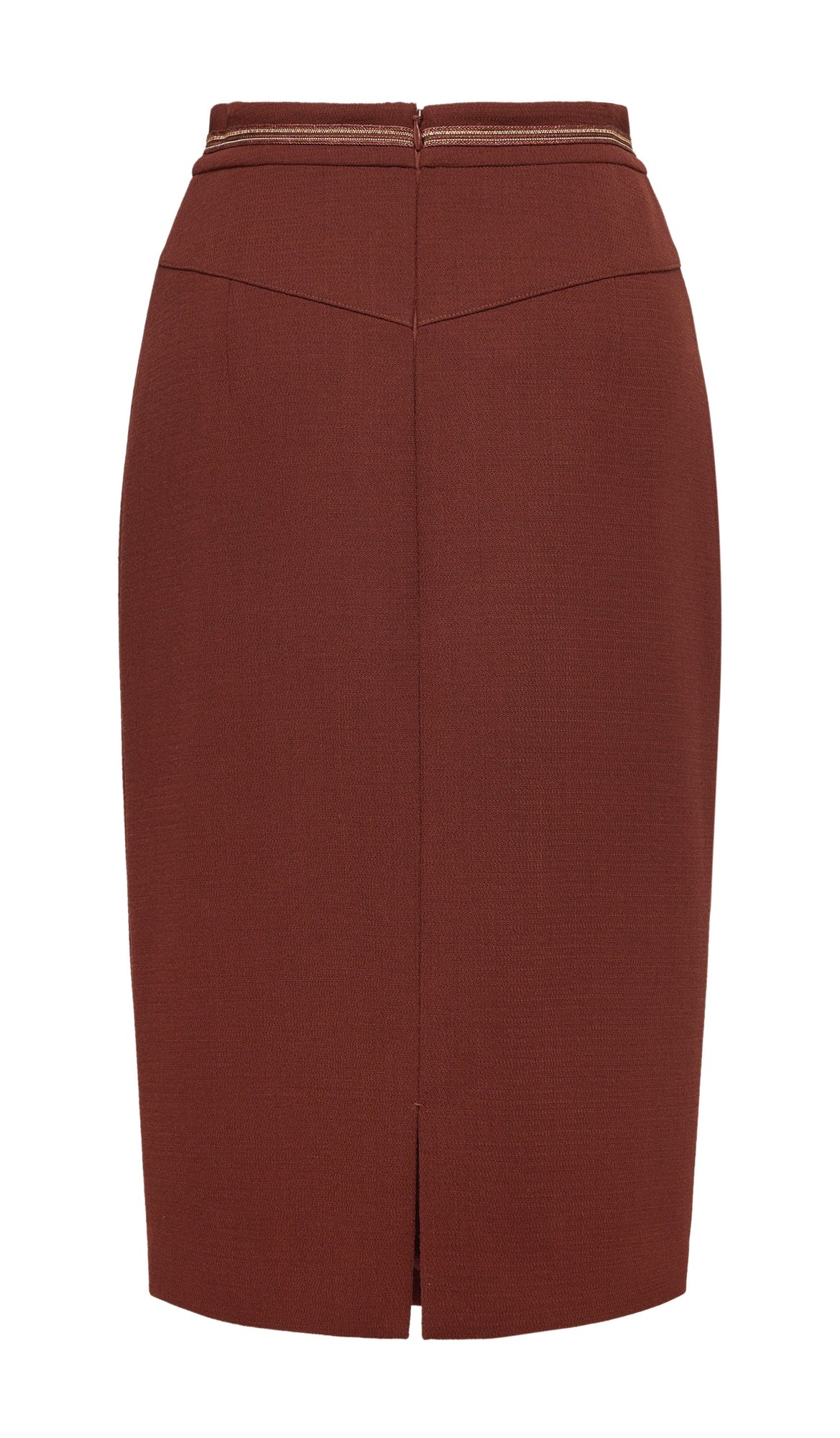 Wool Bag Skirt | Wine Red