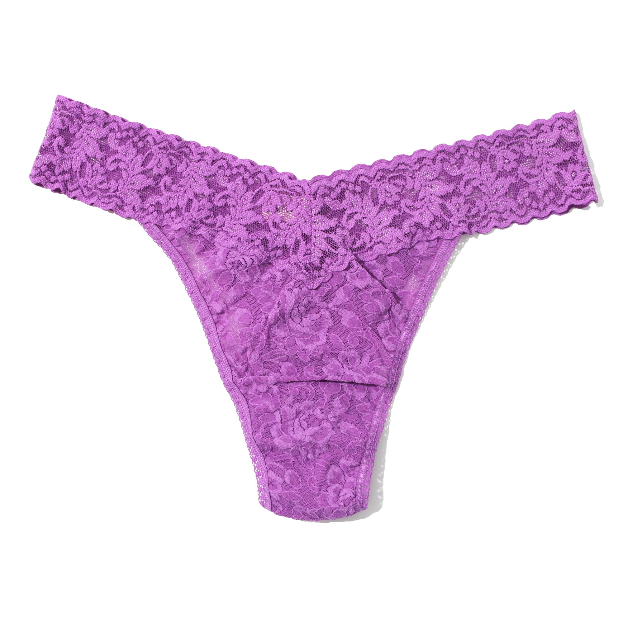 Signature Lace Original Rise Thong | Violet Haze (Purple)