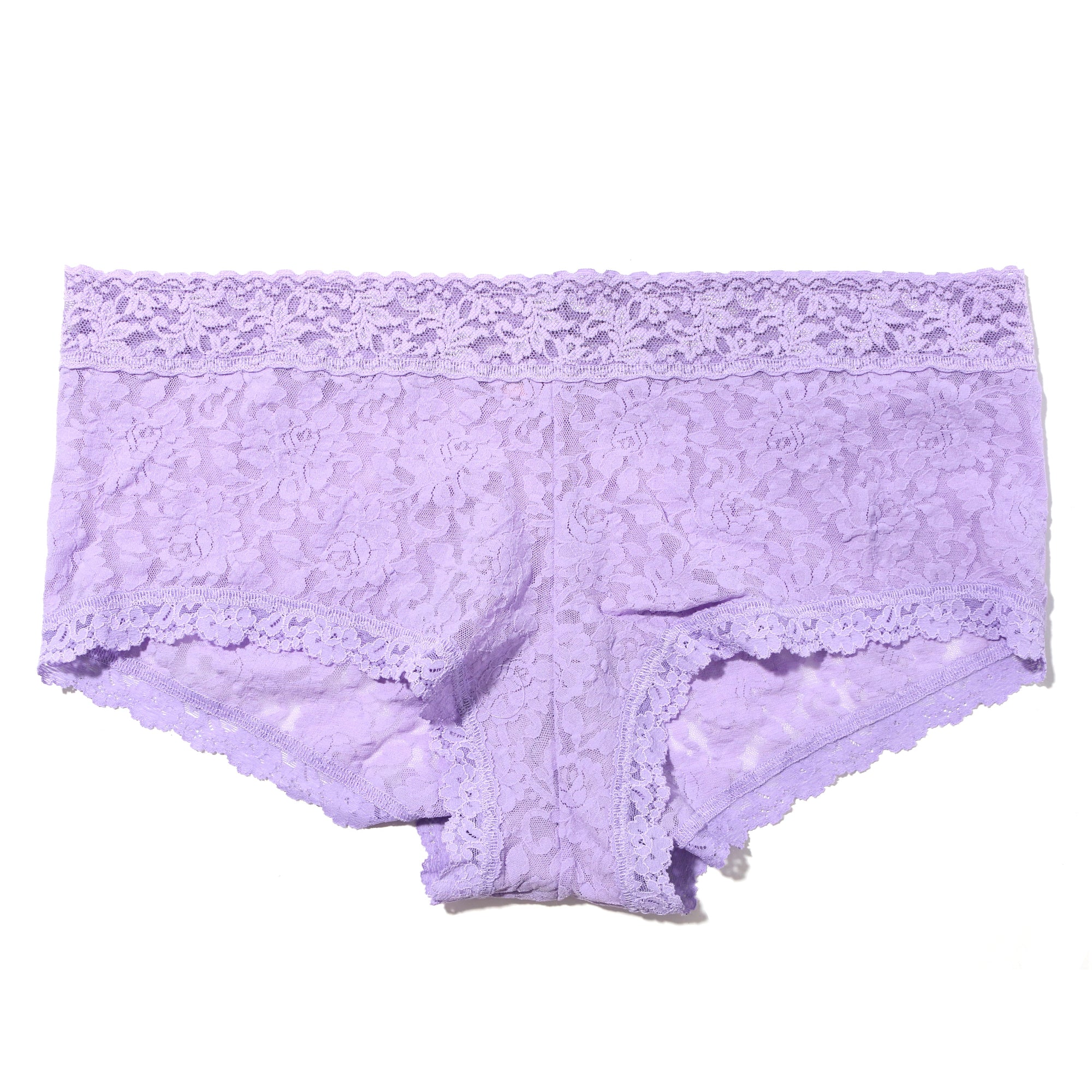 Plus Size Signature Lace Boyshort | Wisteria Purple