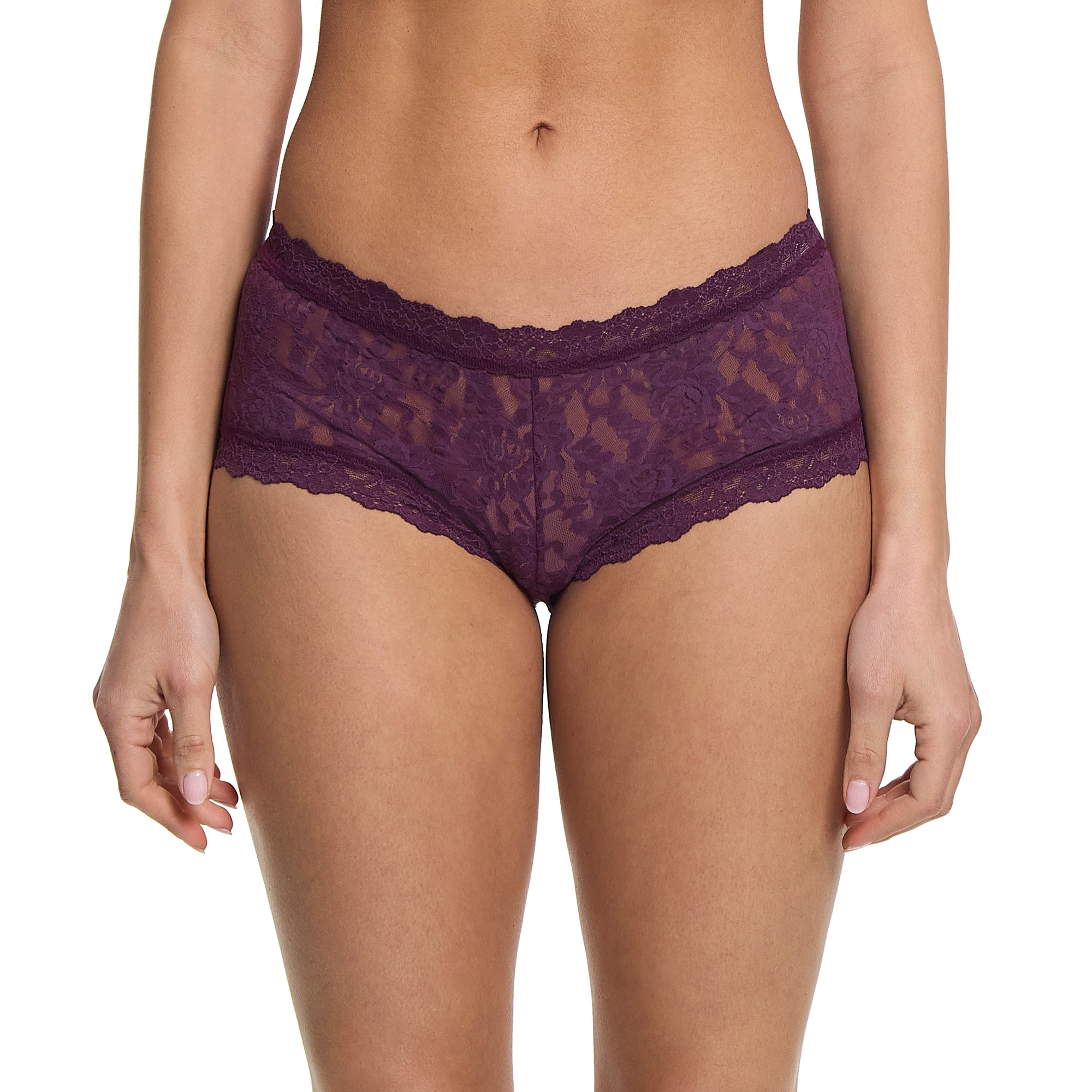 Signature Lace Boyshort | Stone Fruit (Purple)