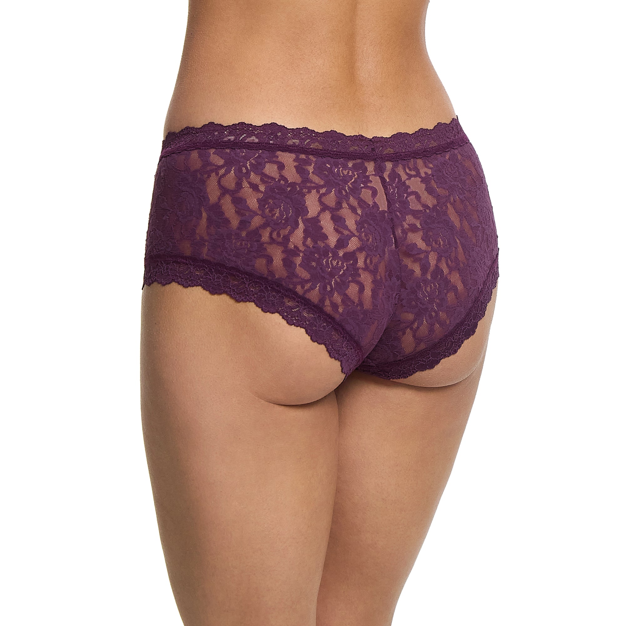 Signature Lace Boyshort | Stone Fruit (Purple)