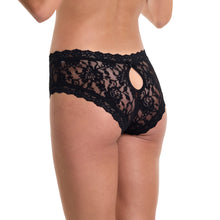 Signature Lace Keyhole Cheeky | Black