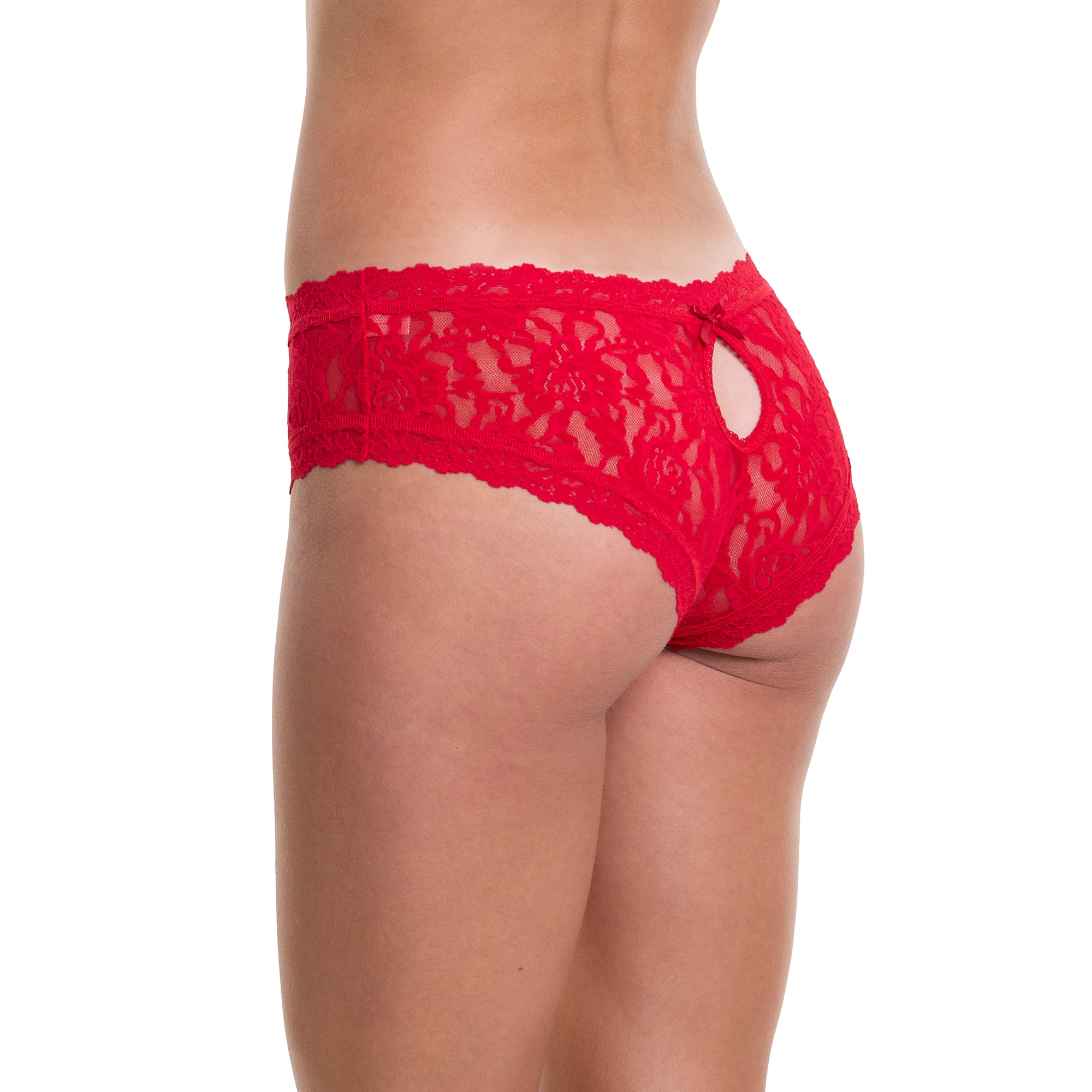 Signature Lace Keyhole Cheeky | Red