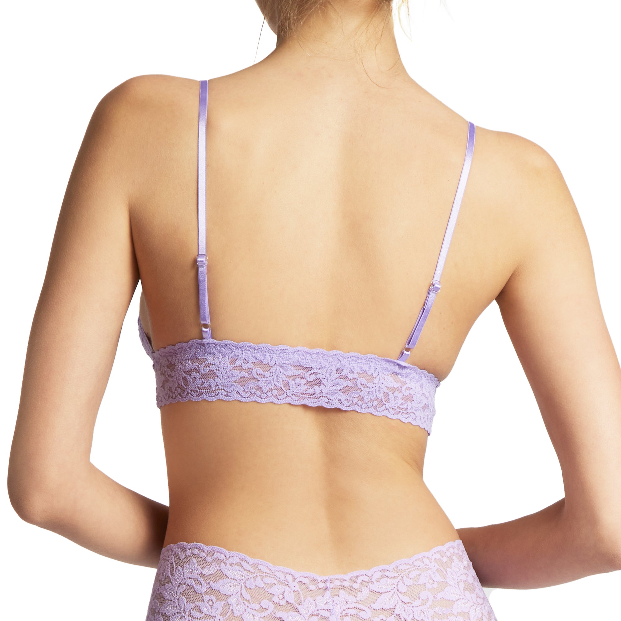 Signature Lace Padded Bralette | Wisteria Purple