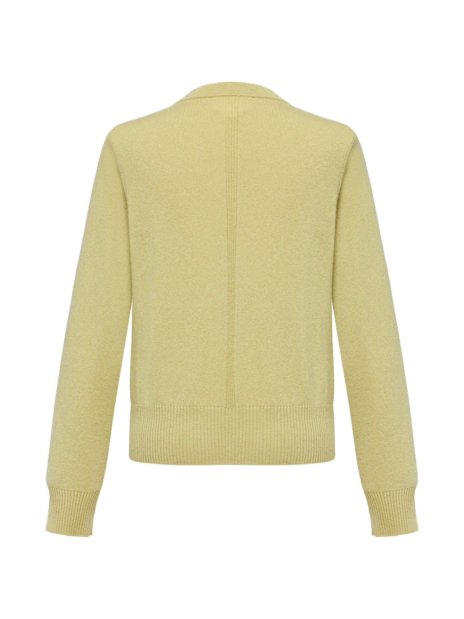 Wool Cashmere V-Neck Sequin Knit Cardigan | Green