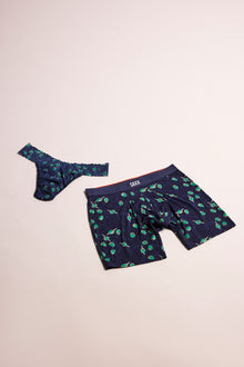 Signature Lace Original Rise Thong & Saxx Boxer Brief | Olive You | Maritime