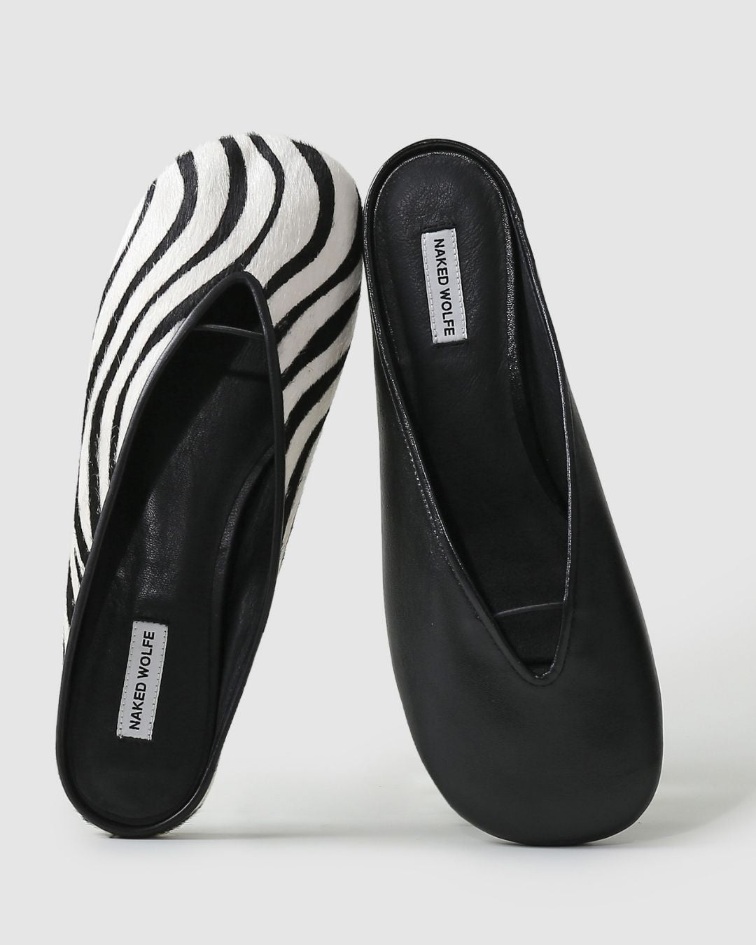 Womens | Pippa Pony Flat | Zebra
